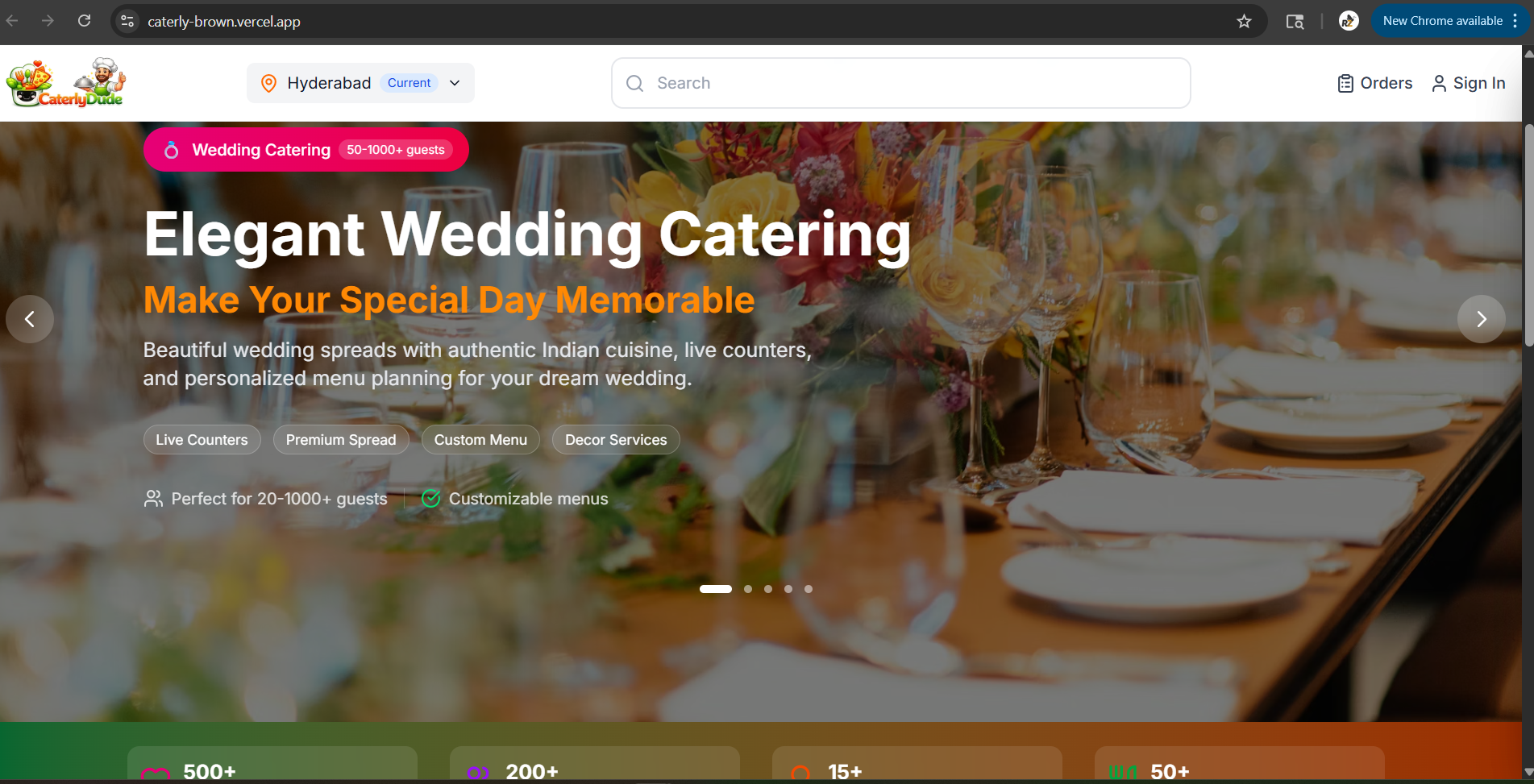 Caterly Dude – Multi-Role Catering & Delivery Platform
